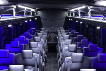 Huntersville Charter Bus Interior