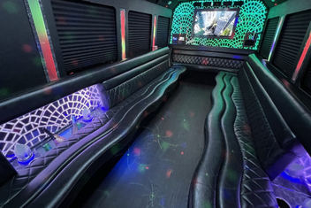 Huntersville Limo Bus Interior
