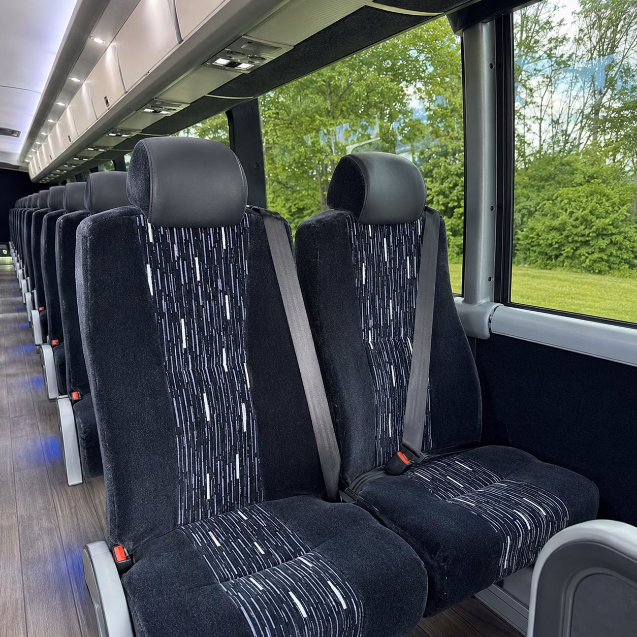 huntersville charter bus rental inside