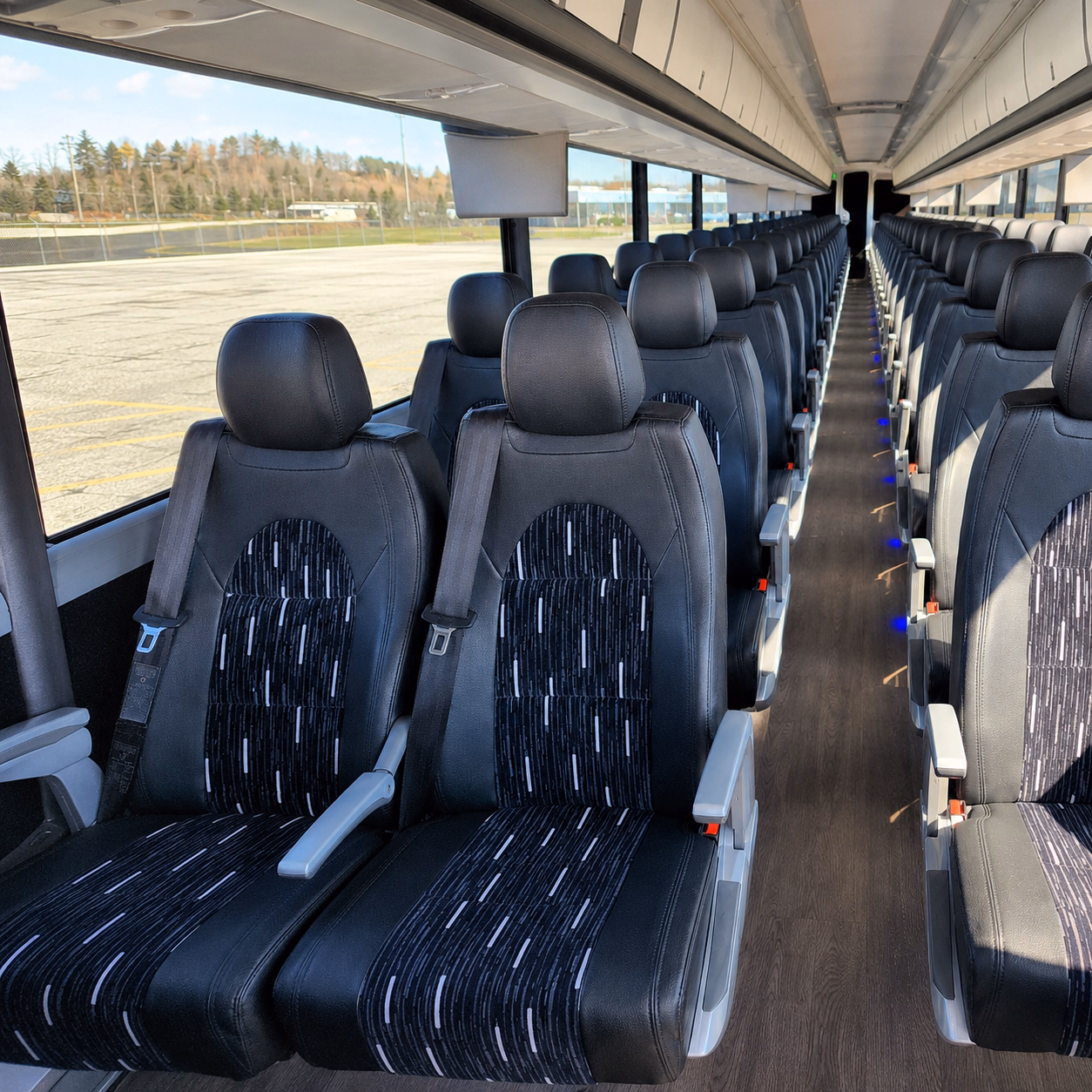 huntersville religious group transportation onboard seating