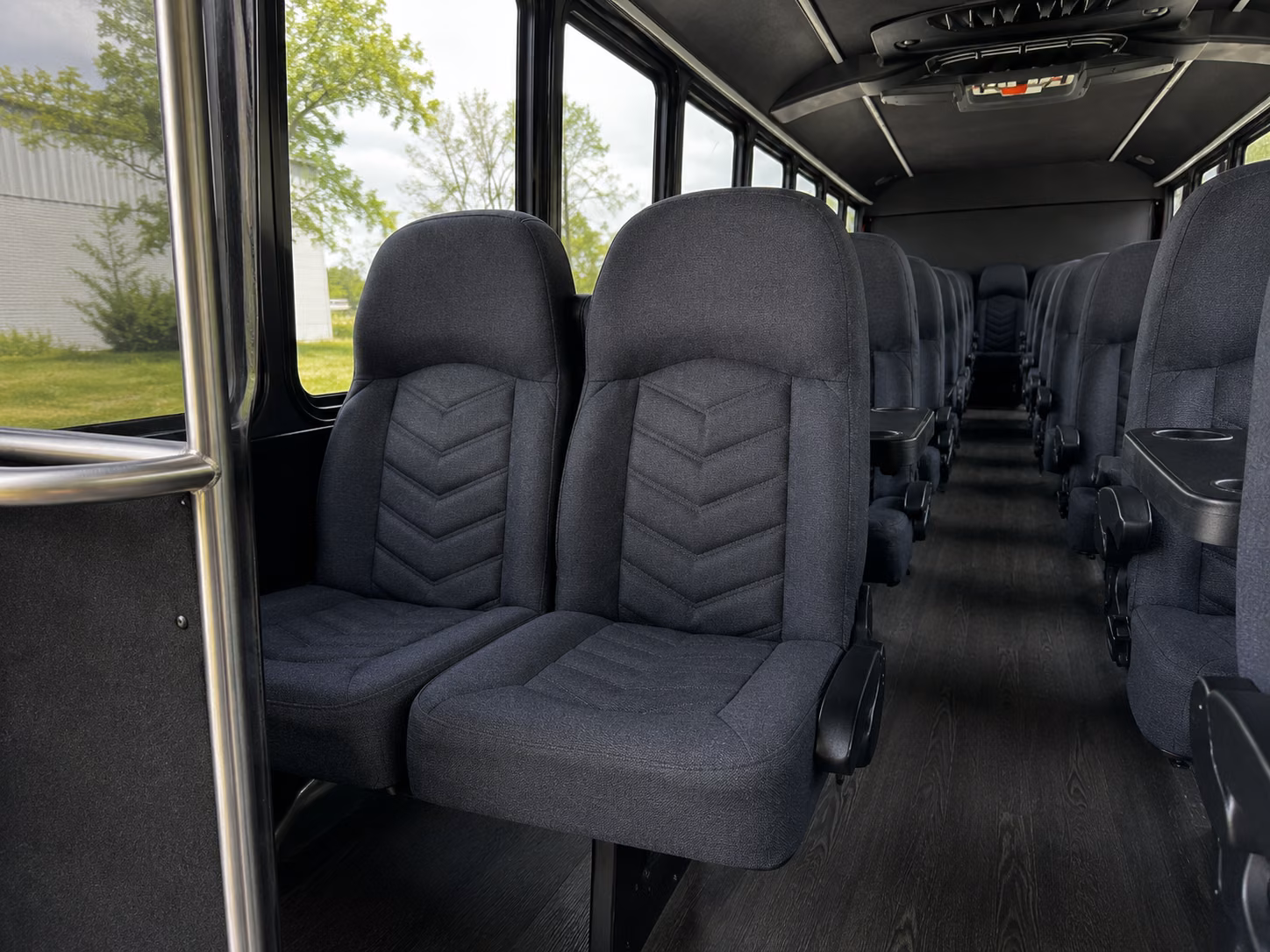 huntersville school event transportation onboard seating