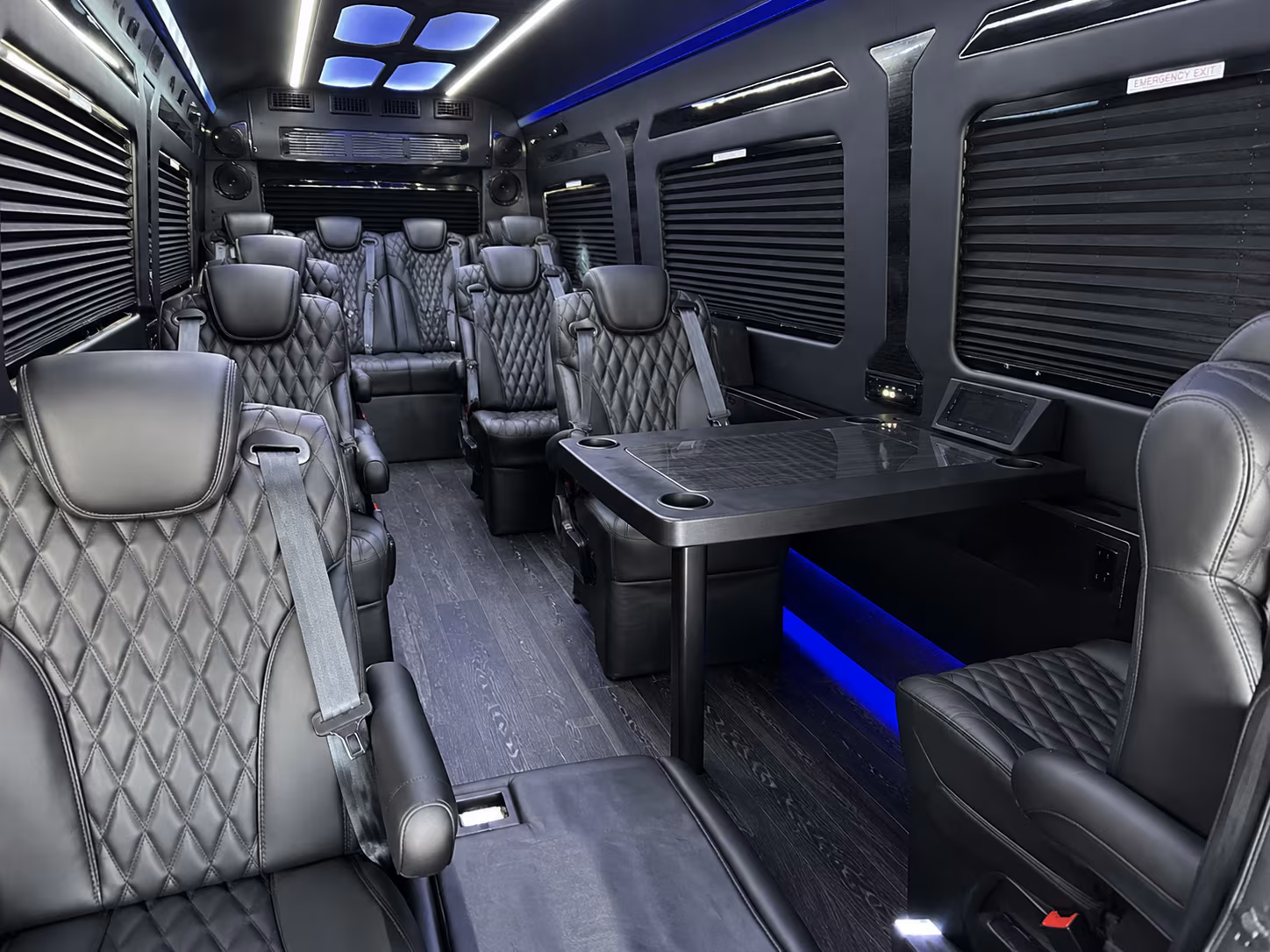 huntersville wedding transportation onboard seating
