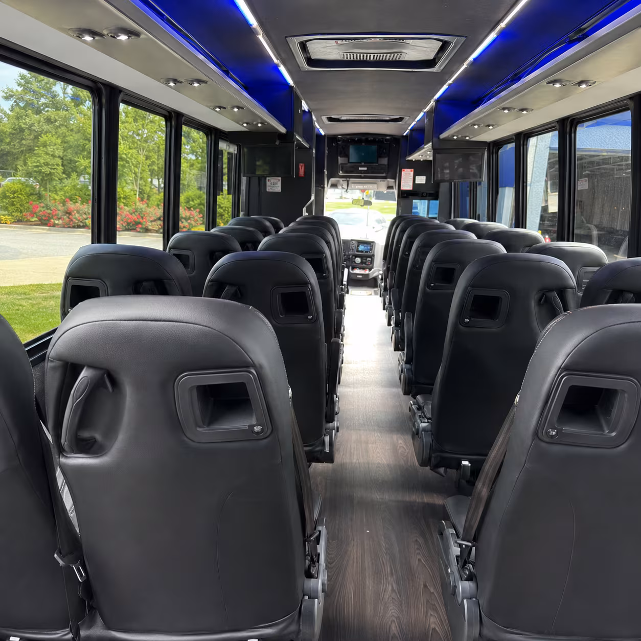 minibus and party bus rentals to atrium health amphitheater and concord venues